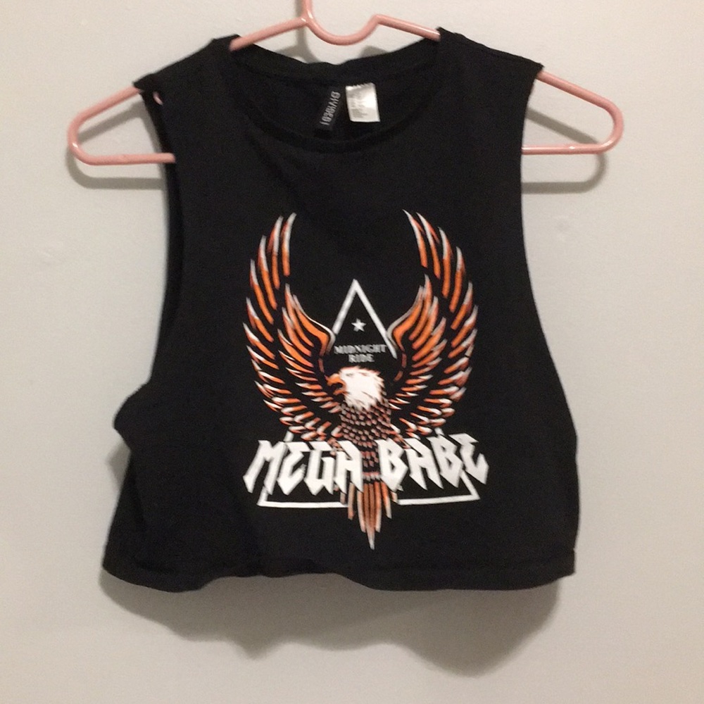 Graphic mega babe muscle tee
